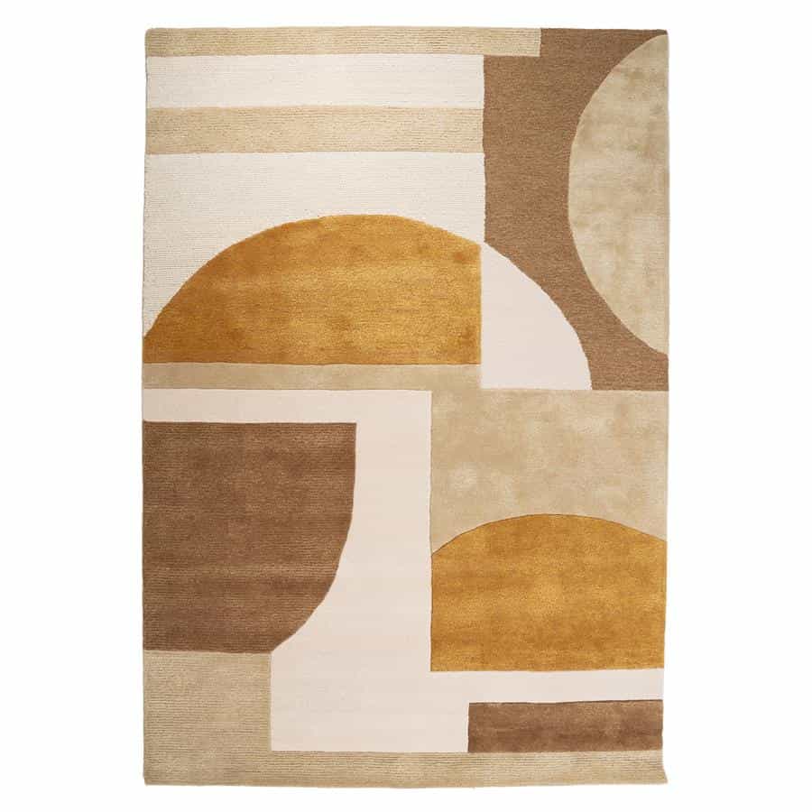 Vloerkleed Kazi 190x290 cm Mosterd - By-Boo