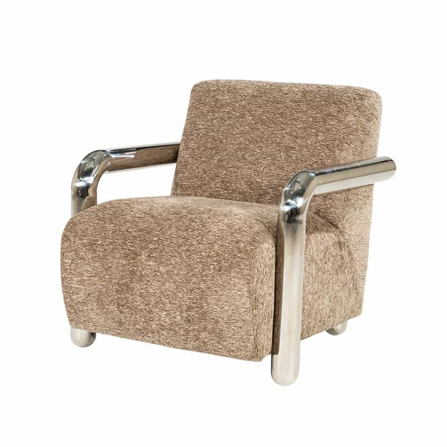 Fauteuil Chromette Taupe