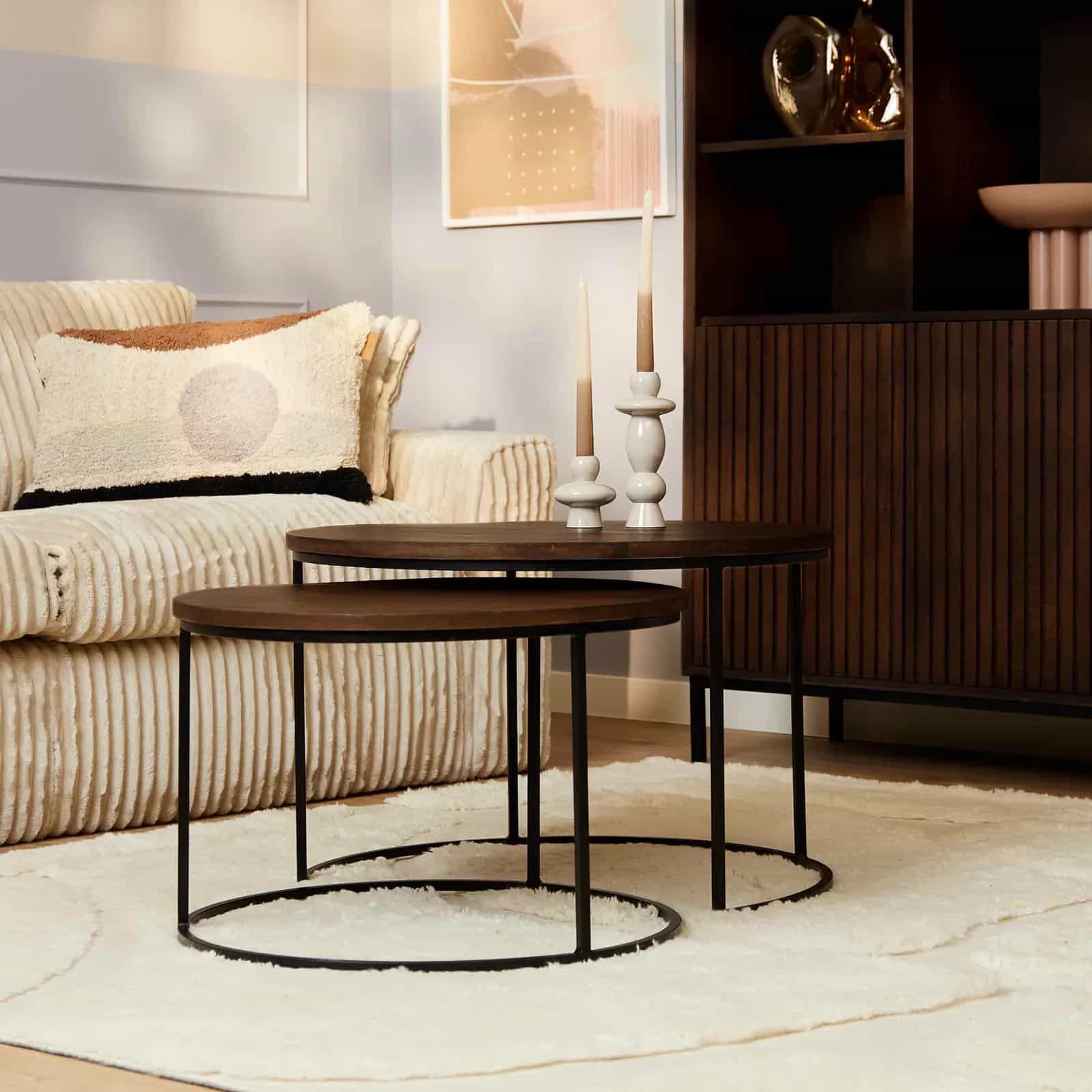 Couchtisch Madison Brown | 70 cm | 2er-Set