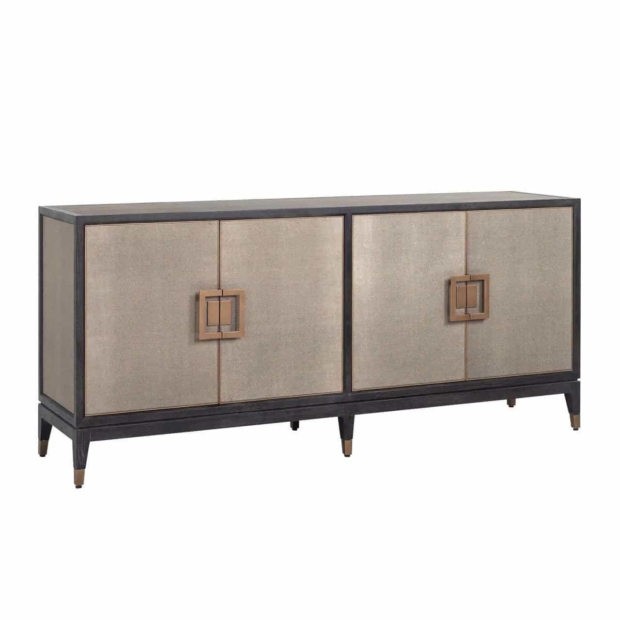 Sideboard Bloomville Messing Shagreen