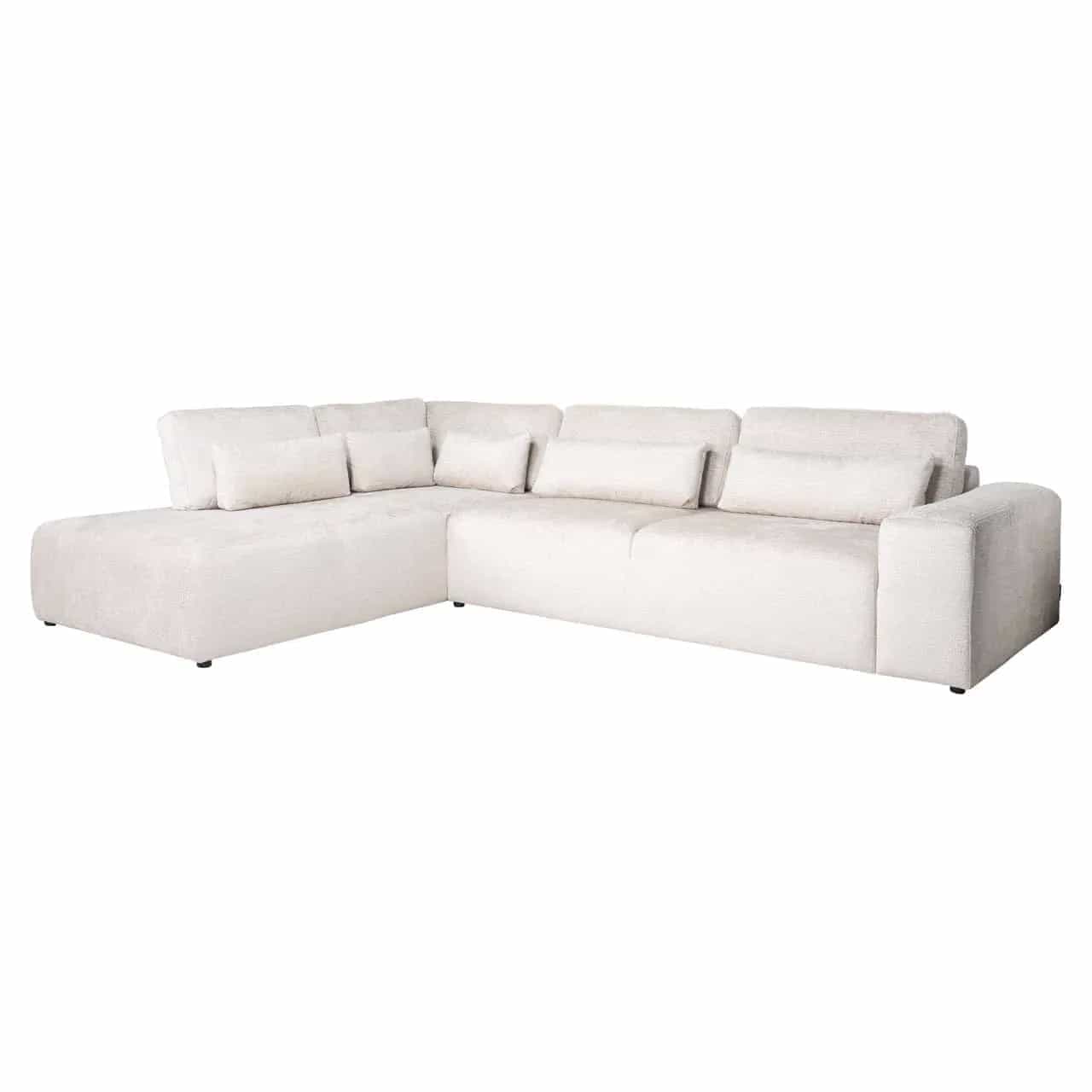 Sofa Lund Cream Fusion 3-Sitzer + Ottomane links
