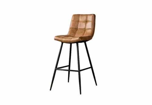 Navarre Barhocker - Stoff Cognac