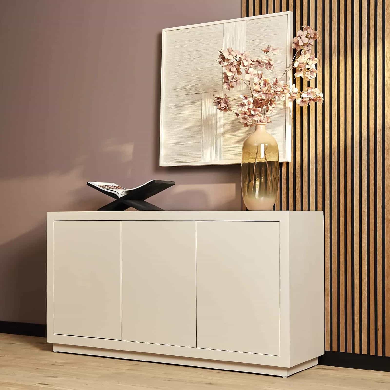 Sideboard „Brussel“ Sand, Mangoholz, 150 cm