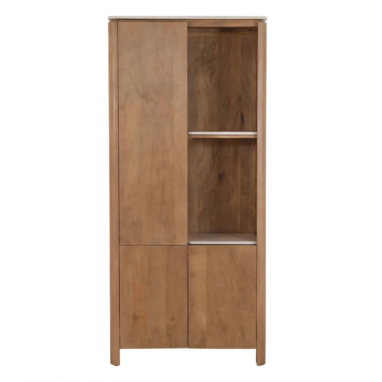 Oberblende Regalschrank Dallas Beige Marmor