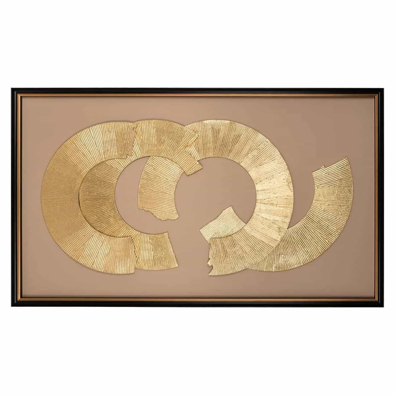 Wandkunst Eden schwarz/gold