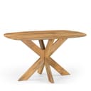 Eettafel Deens Ovaal Runa met Houten Onderstel - Benoa