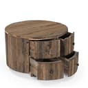 Salontafel Rond met 4 Laden Roots - Benoa
