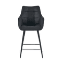 Barhocker Lucille Arm Yuma 16 Schwarz - Benoa