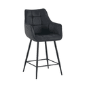 Barhocker Lucille Arm Yuma 16 Schwarz - Benoa