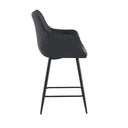Barhocker Lucille Arm Yuma 16 Schwarz - Benoa