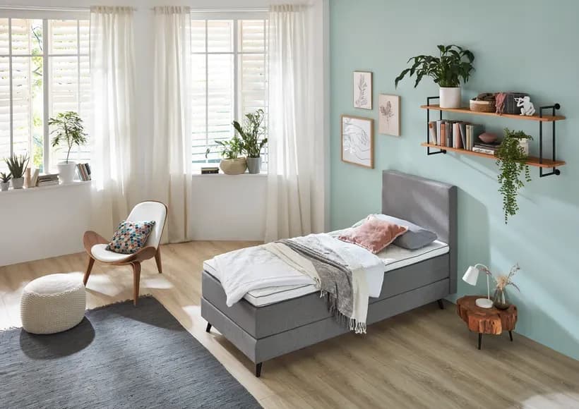 Boxspring V450 | Hugo Beige im Ambiente