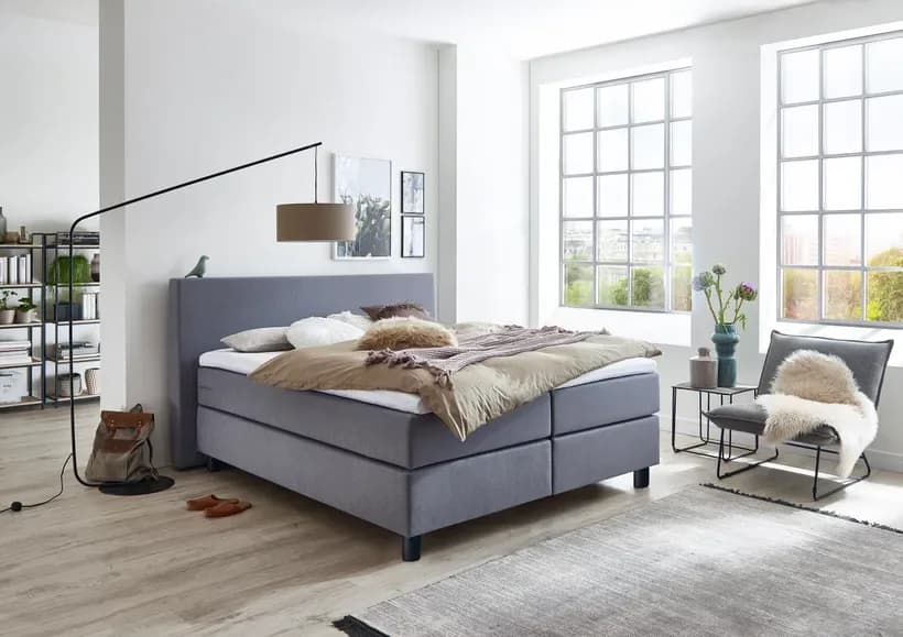 Boxspring V600 | Hugo Beige im Ambiente