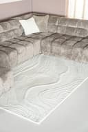 Vloerkleed Soil 160x230 cm Gebroken wit - By-Boo