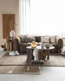 Vloerkleed Kalme 160x230 cm Bruin - By-Boo