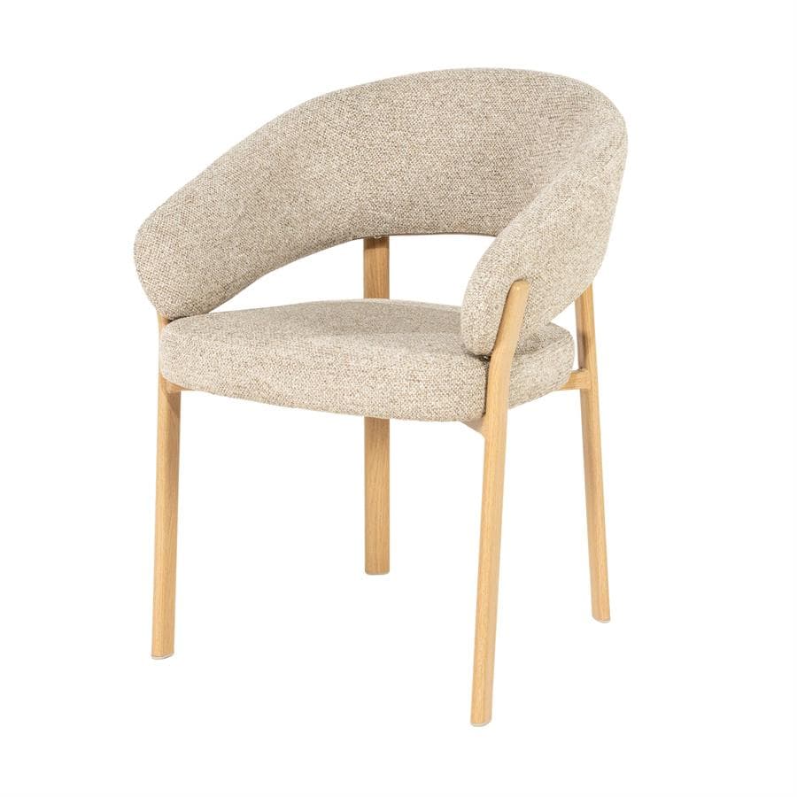 Stoel Sedia met armleuning Naturel - By-Boo