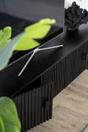 TV-Kommode Remi 4 Türen schwarz Mangoholz - Eleonora