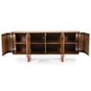 Sideboard Julian 4-türig Akazienholz - Eleonora
