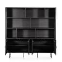 Wandschrank Remi schwarz Mangoholz - Eleonora