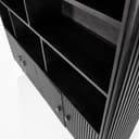 Wandschrank Remi schwarz Mangoholz - Eleonora