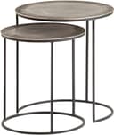 Sochi Beistelltisch 2er-Set, Nickel antique - My Sons