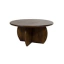 Couchtisch Ø80, H40, Mango Brown Walnut, Belly Table Collection - My Sons