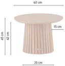 Couchtisch Ø60, Acacia Black, Burundi Table Collection - My Sons