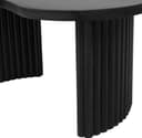 Firenze Couchtisch 85, Bohnenform, Black - My Sons