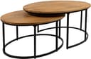 Leipzig Couchtisch oval, 2er-Set, Smooth Natural - My Sons