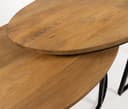 Leipzig Couchtisch oval, 2er-Set, Smooth Natural - My Sons