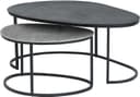 Napa Couchtisch, 2er-Set, Black / Silver antique - My Sons