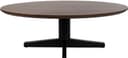 Couchtisch 130, oval, Tischbein Black, Mango Brown Walnut - My Sons