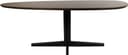 Esstisch 160, organisch, Tischbein Black, Mango Brown Walnut - My Sons