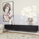 TV-Hängeelement Vision Schwarz | 240 cm - Starfurn