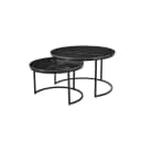 Couchtisch Nova Schwarzer Marmor | 70 cm | 2er Set - Starfurn