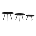 Couchtisch Ohio Schwarz | 70 cm| 3er-Set - Starfurn