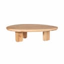 Salontafel Zillah 130 cm Naturel Eiken mangohout in naturel Mokana - Starfurn