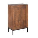 Wijnkast Madison Brown 55 cm mangohout in bruin Modern sfeer Mokana - Starfurn