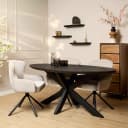 Esstisch Brandy Schwarz | 180 cm | Oval - Starfurn