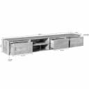 TV-Hängeschrank Ambiance Taupe | 200 cm - Starfurn