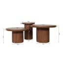 Couchtisch Maya | 70 cm | Nussbaum - Starfurn