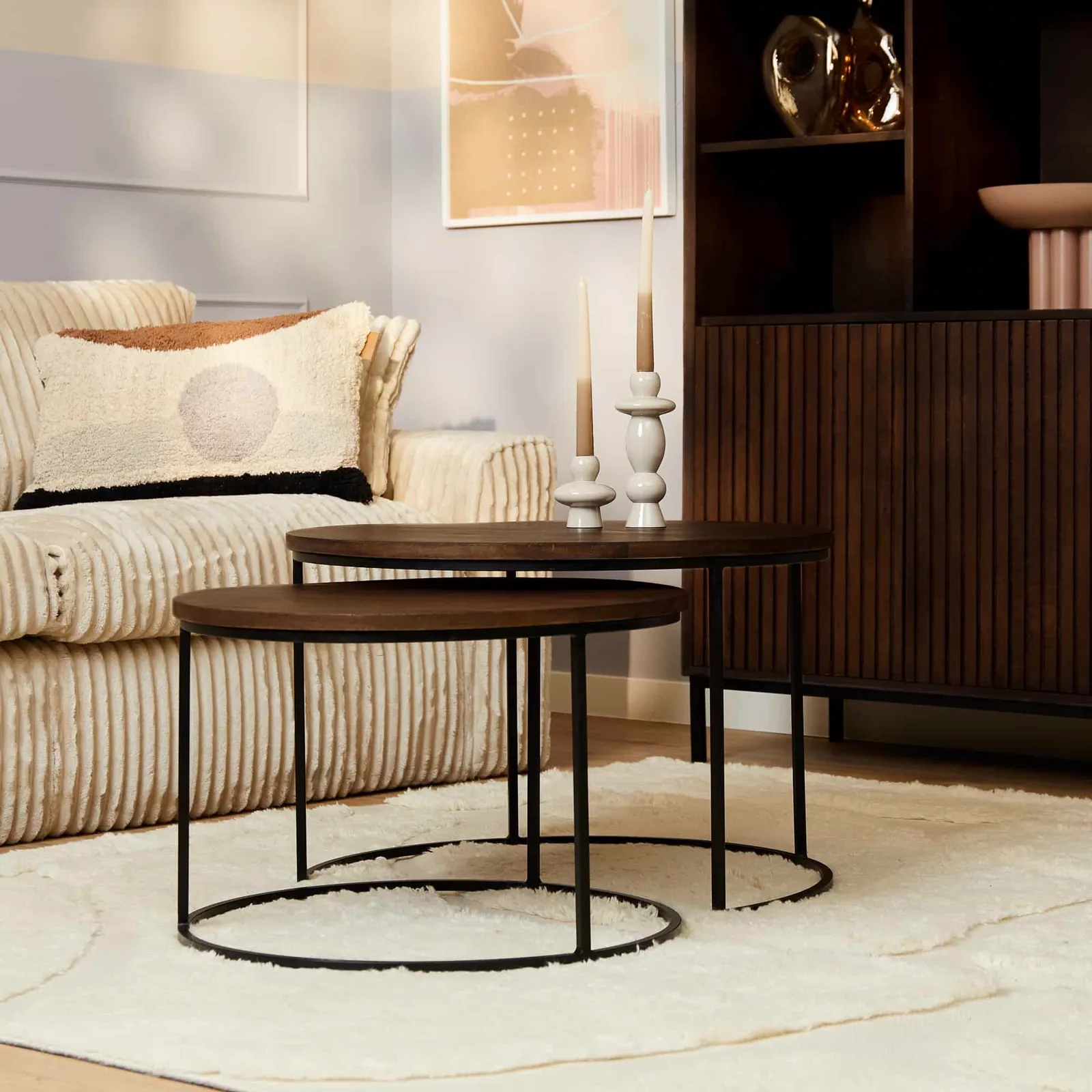 Couchtisch Madison Brown | 70 cm | 2er-Set - Starfurn