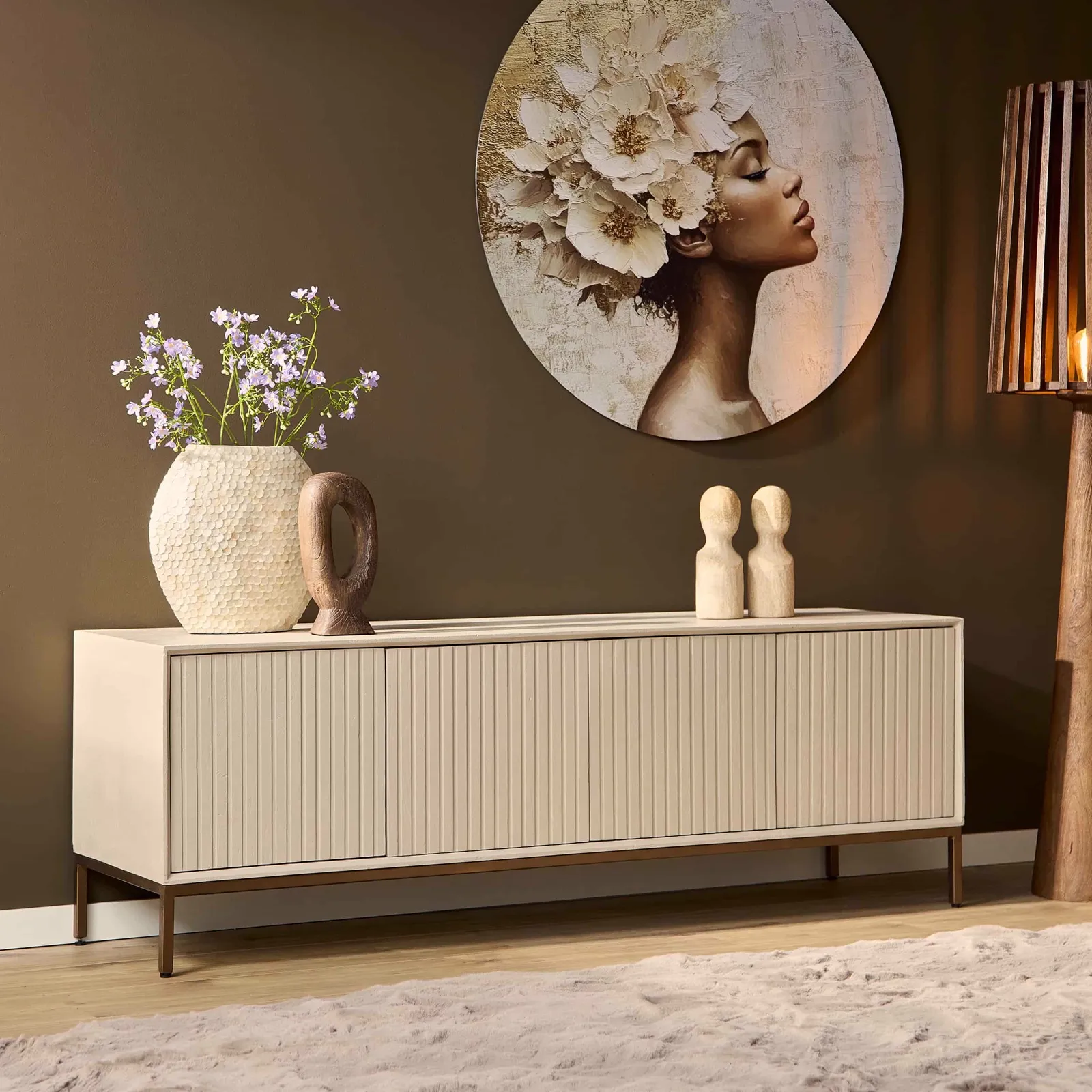Fernsehmöbel Madison Sand | 165 cm - Starfurn