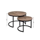 Couchtisch Otik Natural Oak | 70 cm | 2er-Set - Starfurn