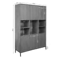 Garderobe Madison XL Schwarz | 135 cm - Starfurn
