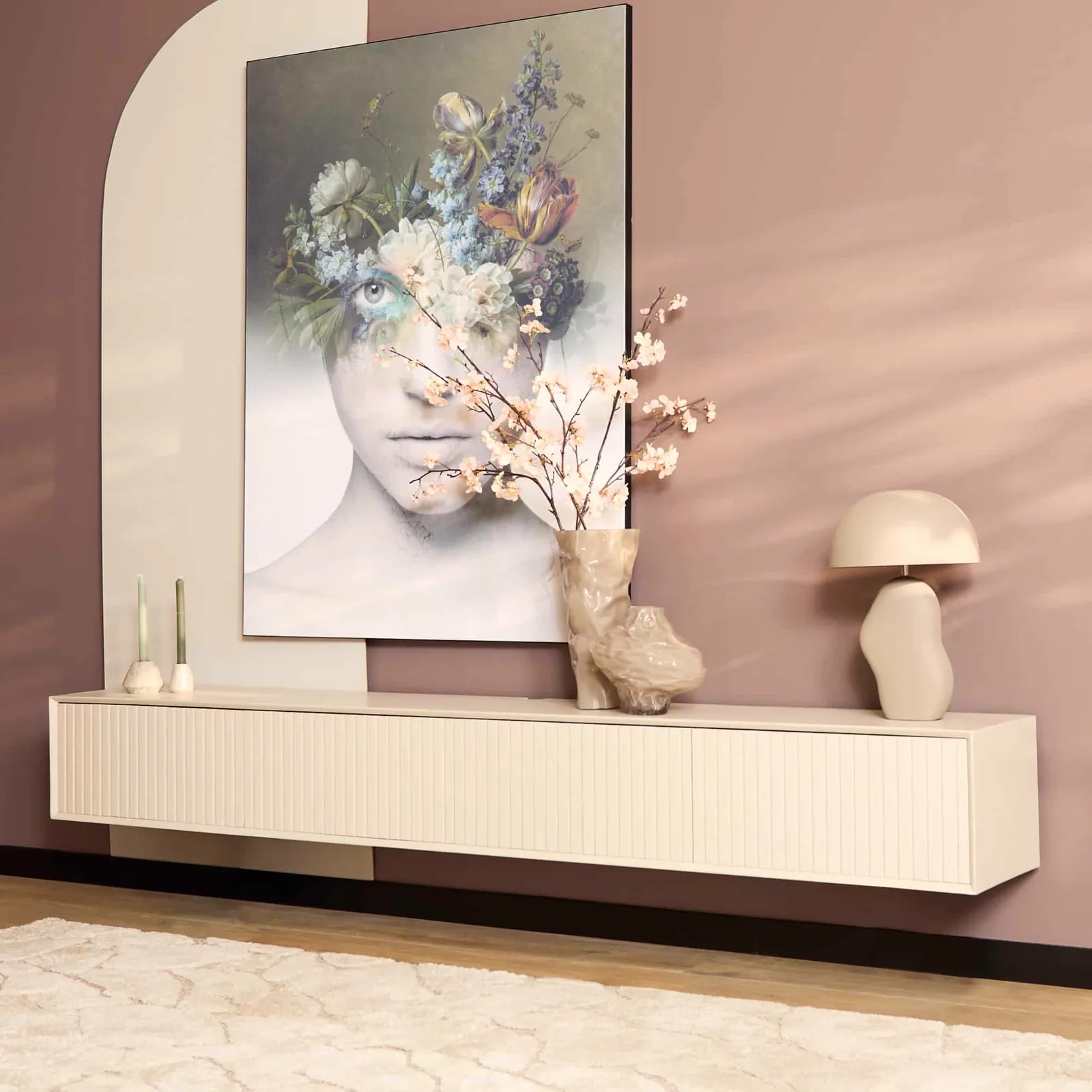 TV-Hängeelement Madison Sand | 240 cm - Starfurn