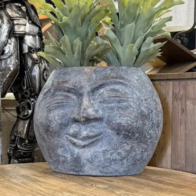 Vase Kopf Mond Wagir Braun - Sventerior