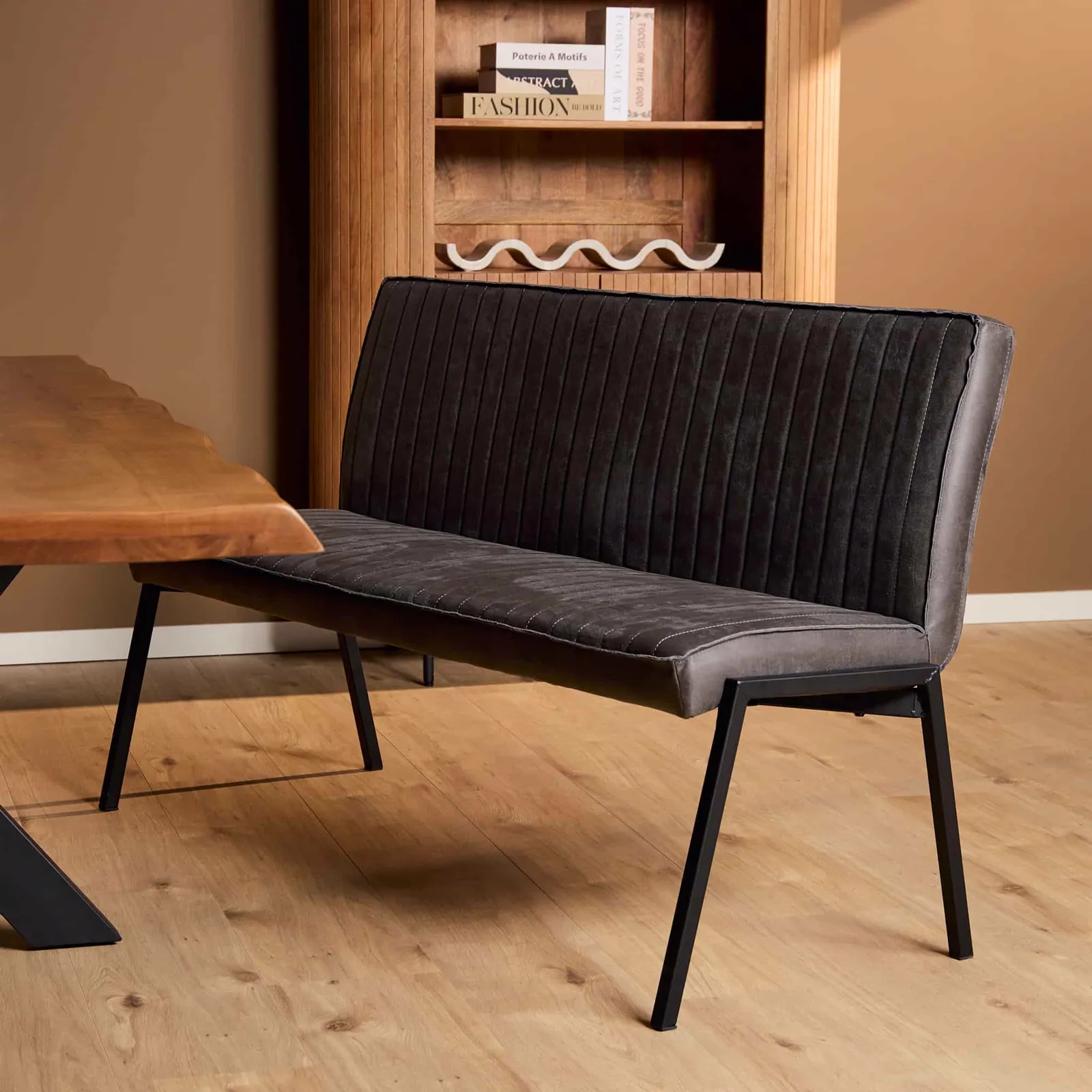 Esszimmerbank Tivoli Bull | 155 cm | Anthrazit - Starfurn