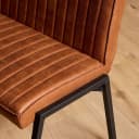 Esszimmerbank Tivoli Bull | 155 cm | Cognac - Starfurn