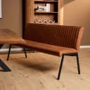 Esszimmerbank Tivoli Bull | 185 cm | Cognac - Starfurn