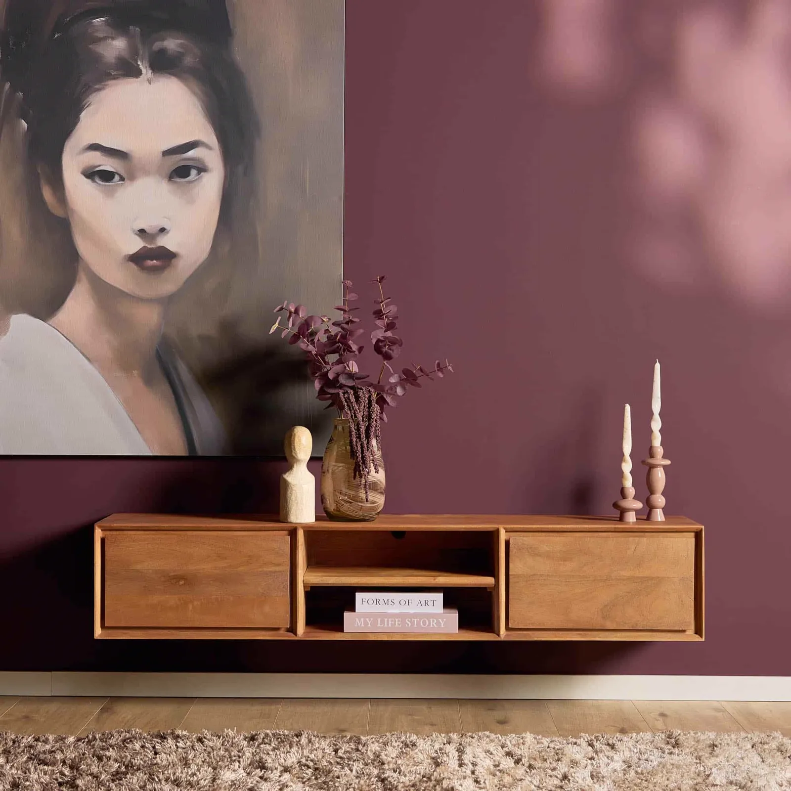 Abgehängte TV-Möbel Ambiance Natural | 160 cm - Starfurn